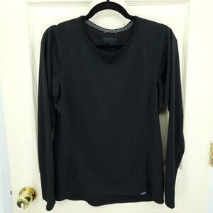 Patagonia Women's Long Sleeve Black Performance Tee Mid Weight